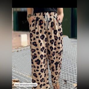 Casual animal print pants.